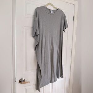 Complex Geometries grey cotton jersey asymmetric midi dress - One size